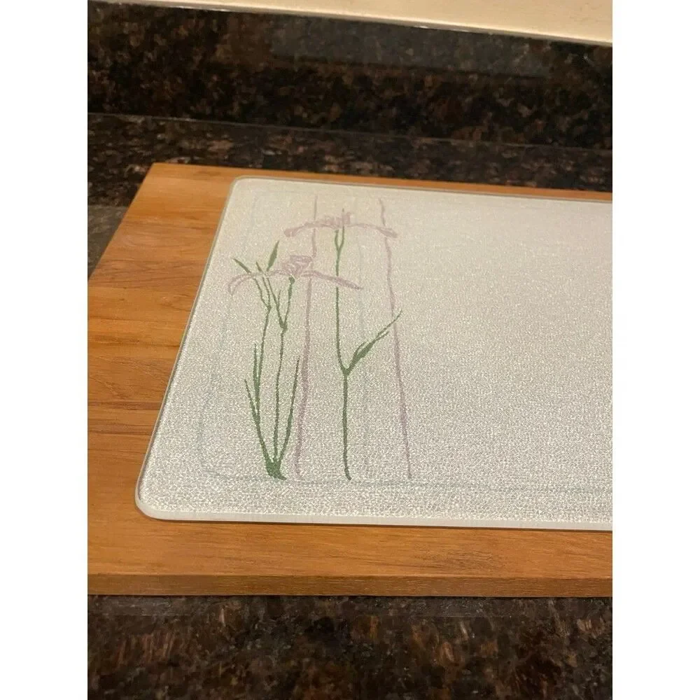 Vintage Corning Ware Shadow Iris Cutting Board 15x12